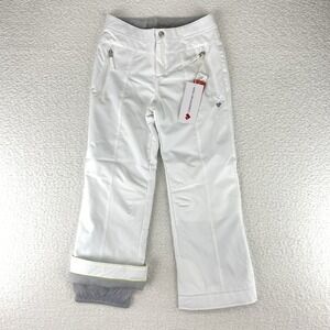 Obermeyer Snow Ski Brooke Pants Teen Girls‎ Size Medium White Skiing Snowboard